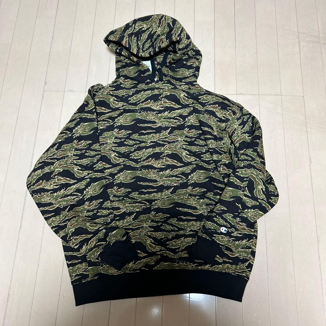ロンハーマン UNDER R Champion 迷彩柄 パーカー Lサイズ