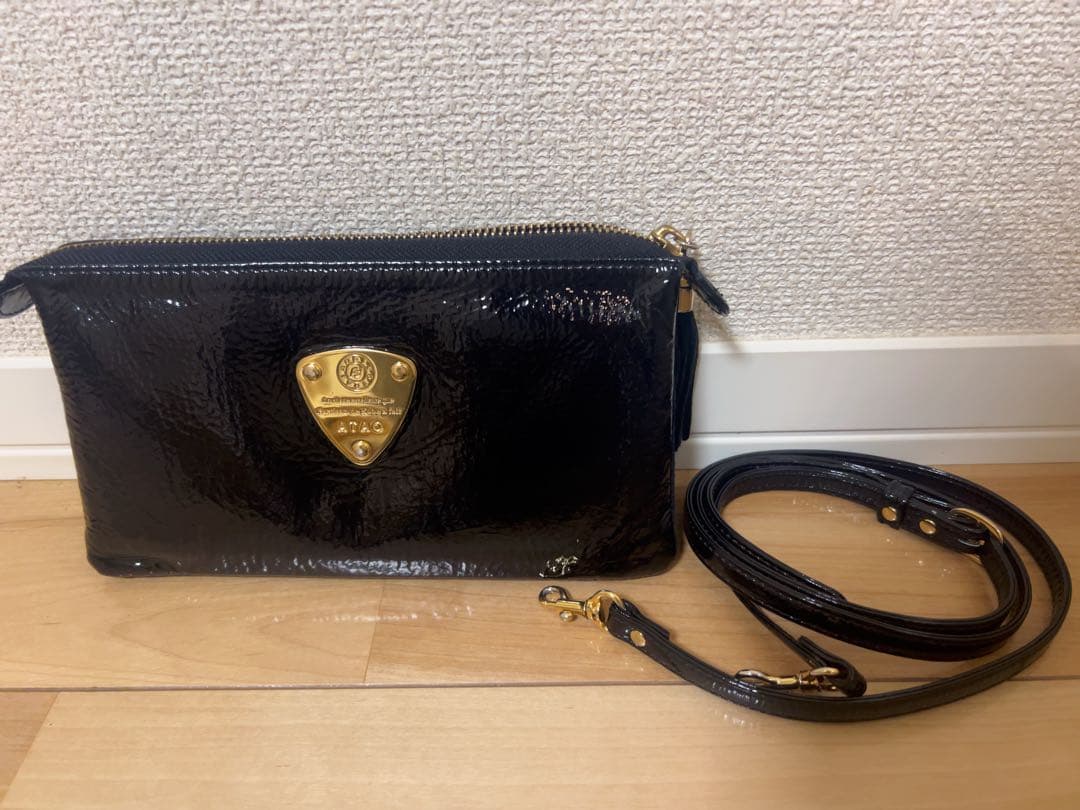 アタオ ATAO ブーブー お財布 ショルダーバッグ ブラック 黒