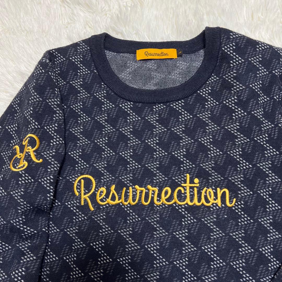 【美品】 Resurrection レザレクション 総柄ニット セーター