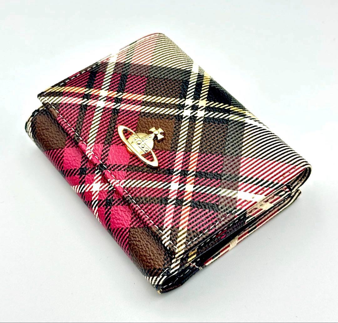 【♡新品✦レア♡】Vivienne Westwood 三つ折り財布 チェック