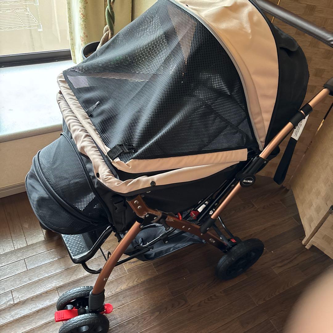 美品　中型、大型犬ペットカート、オールフォーワン耐荷重34kg畳むの簡単❣️