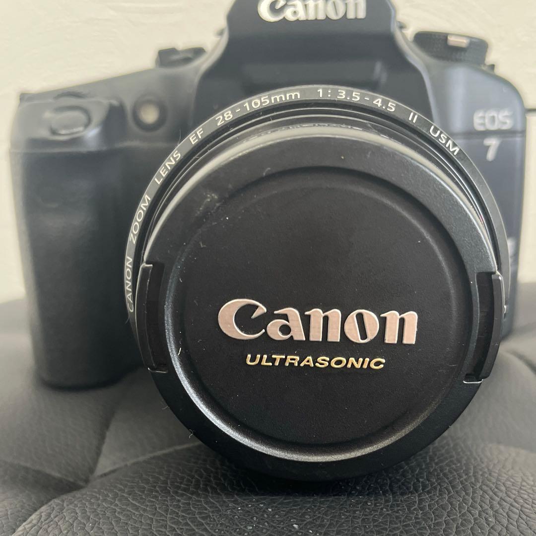 ジャンク品 cannon キャノン EOS 一眼レフフィルムカメラ レンズ付き