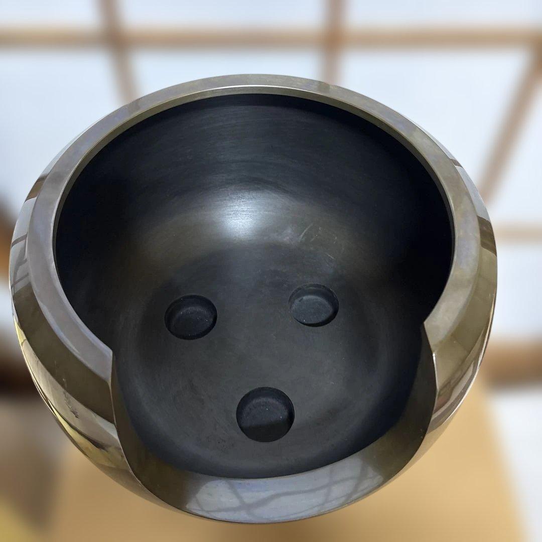 唐銅大西風炉　　般若宗勘