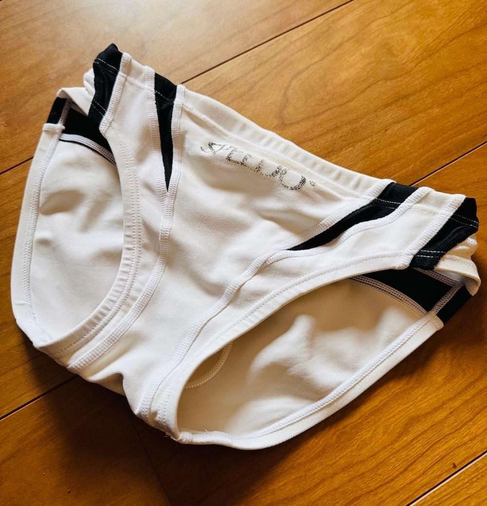 【美品】SPEEDO アクアスペック　競パン ホワイト Lサイズ