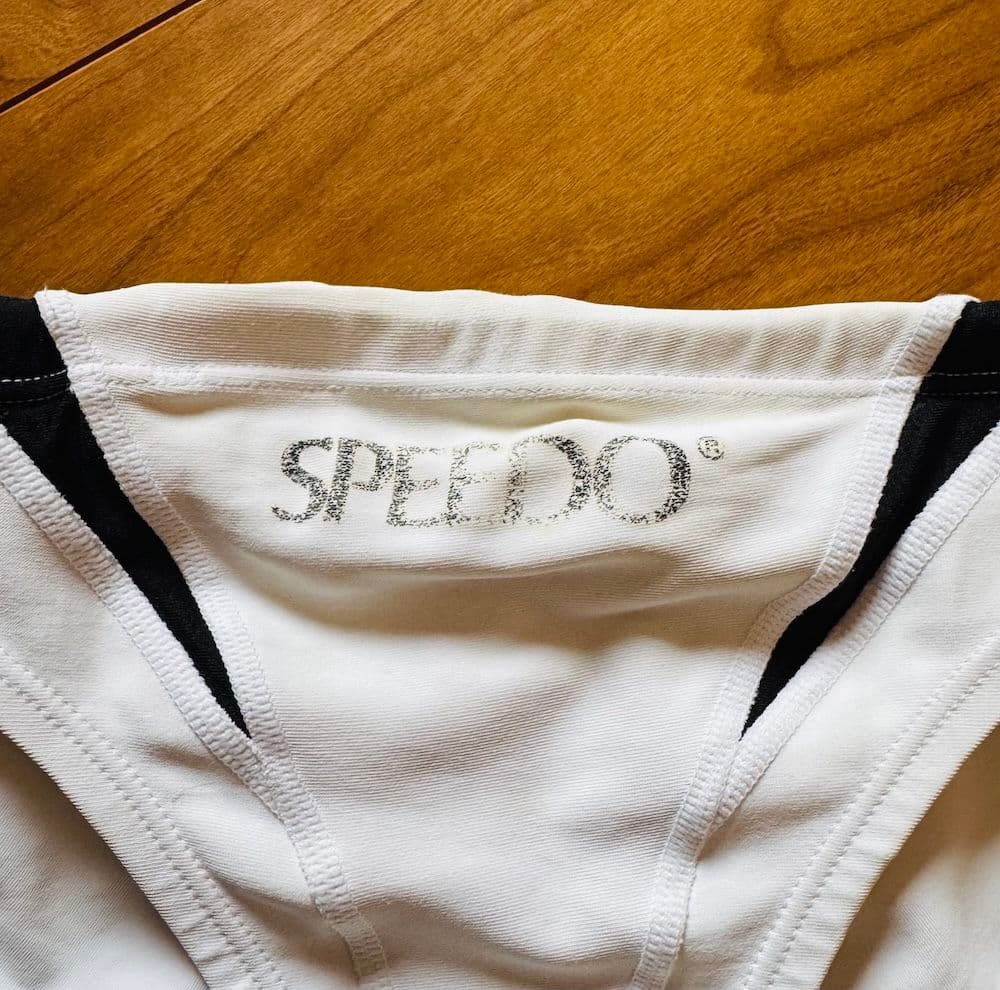 【美品】SPEEDO アクアスペック　競パン ホワイト Lサイズ