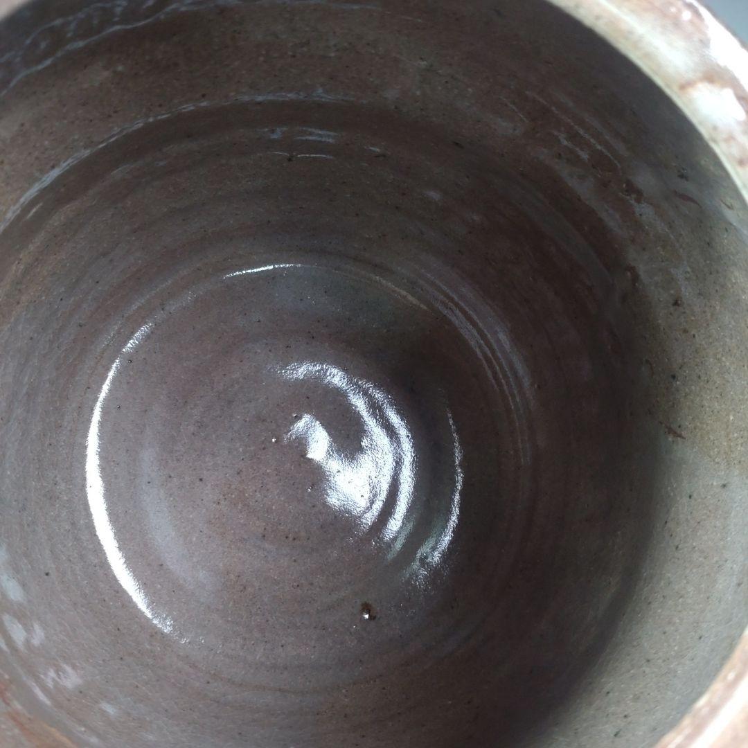 イ34 水指　『唐津焼 七代　江口宗山　作』『共箱』茶道具