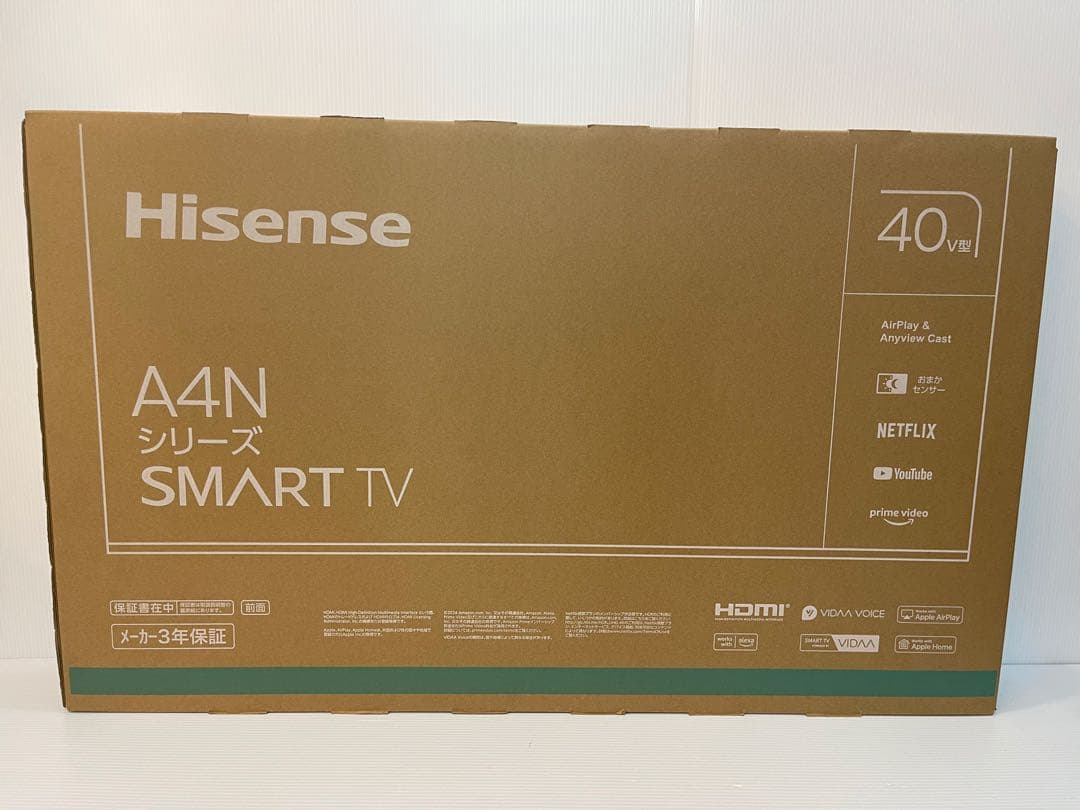 Hisense ハイセンス 液晶テレビ 40A4N 40V型 新品未使用品
