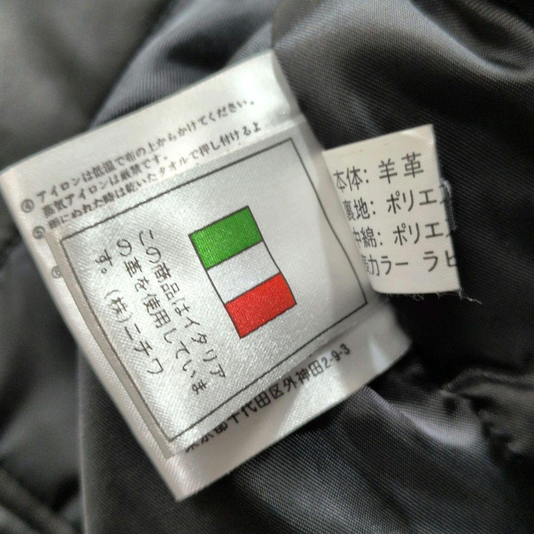 【美品】WIND ARMOR イタリアンレザー シングルライダースジャケット M