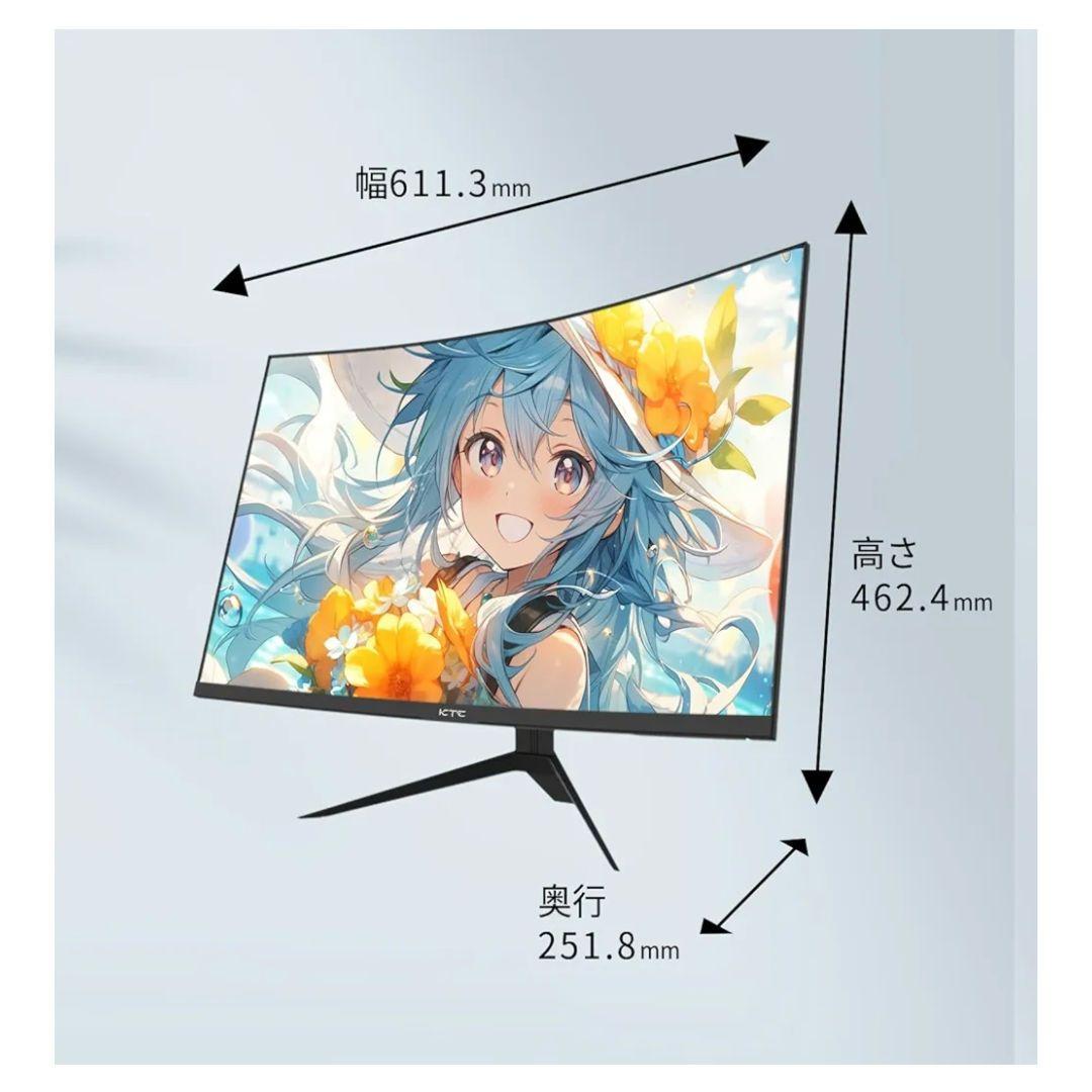 KTC H27S17 湾曲 ゲーミングモニター WQHD 180Hz 27インチ
