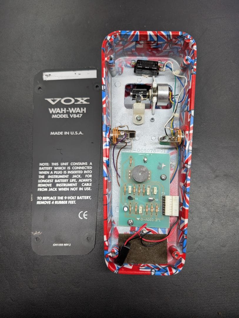 VOX V847 ユニオンジャック　限定カラー　ワウペダル　49-0325