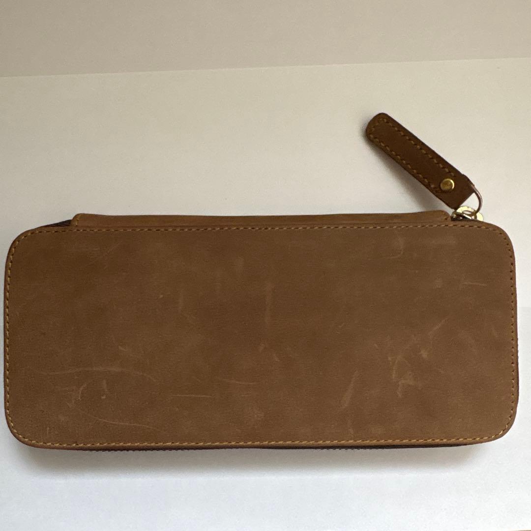 今堀　バハギア　ラウンドジップペンケース　クレイジーホース