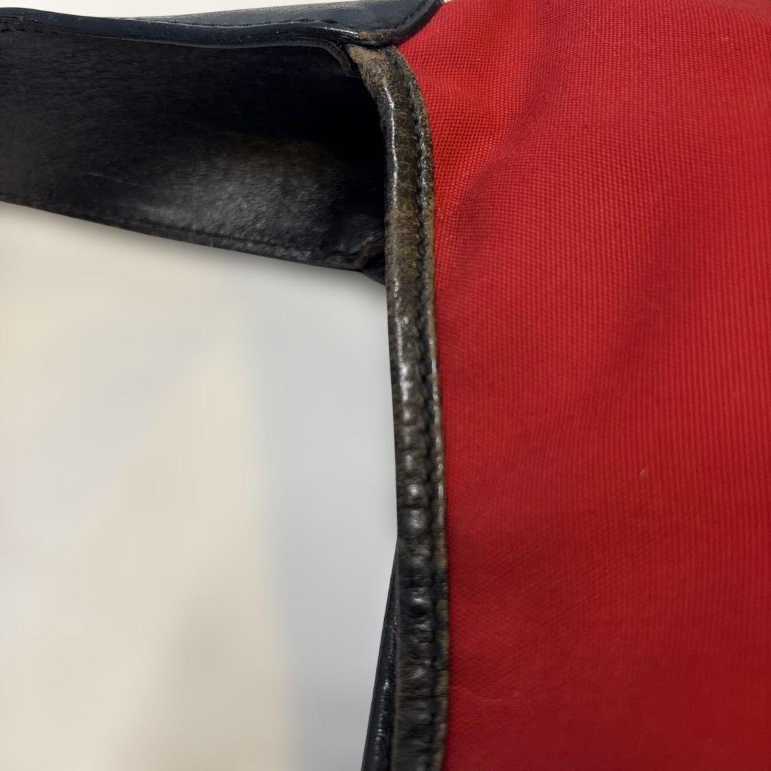 GUCCI グッチ ジャッキー ワンショルダーバッグ 赤×黒