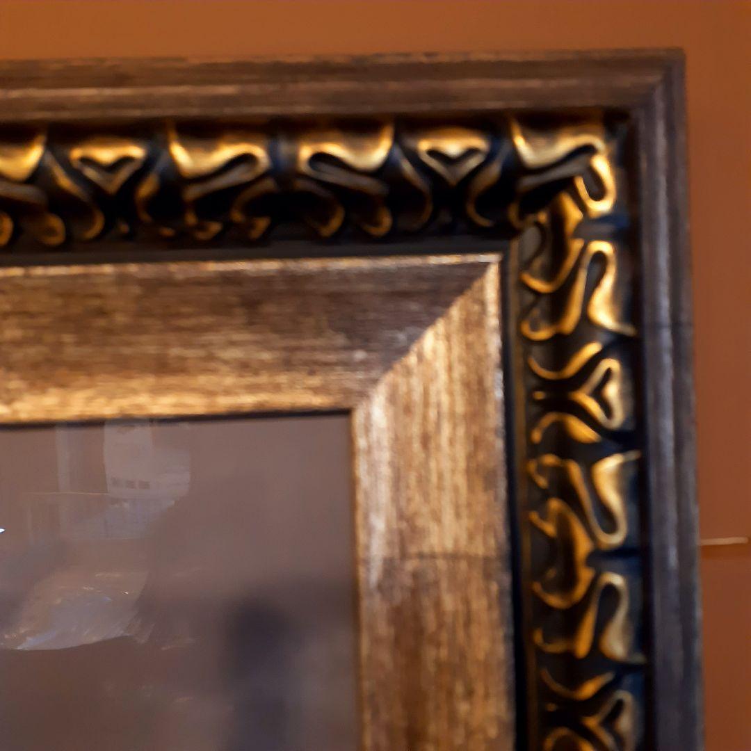 輸入雑貨　天然石　フェルメール作　『デルフトの眺望 』　水晶絵　クリスタルアート