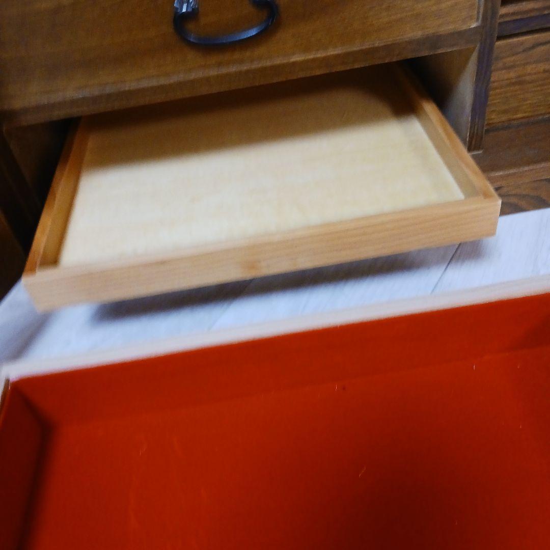 希少 箪笥 裁縫箱 木箱 からくり 隠し有り 古道具 和ダンス レトロ