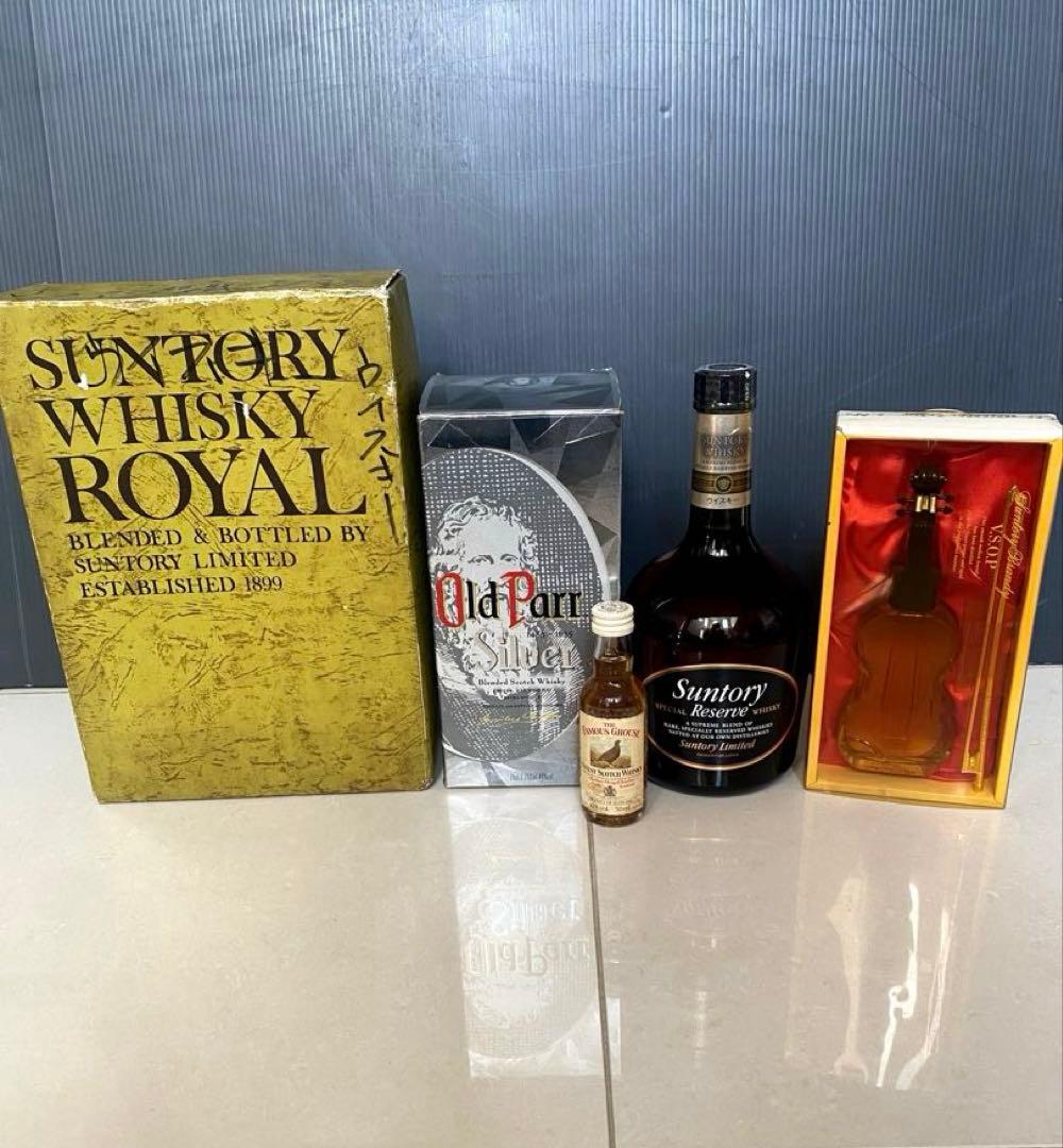 サントリーウイスキーとオールドパーとロイヤルとサントリーブランディV￼SOP ￼