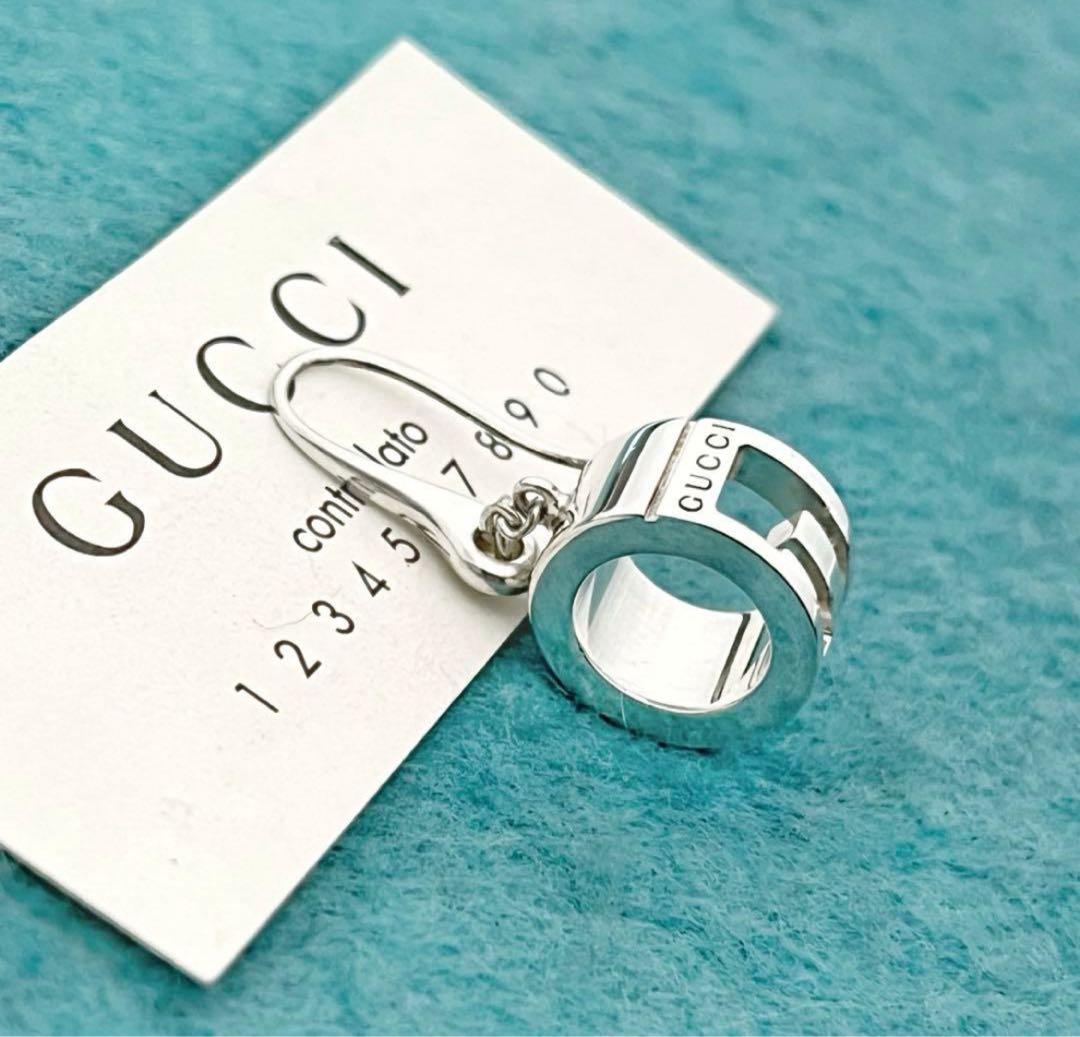 極美品‼️GUCCI Gモチーフリングピアス　両耳セット