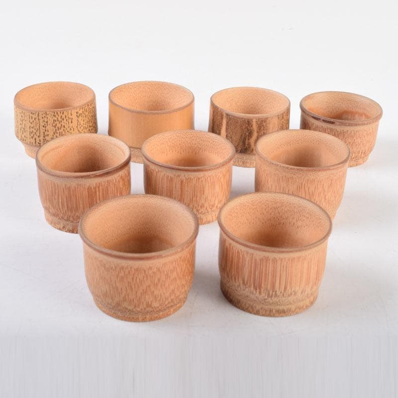 和食器　古竹製　盃　九客　C　8723