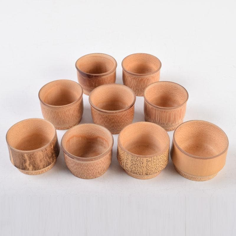 和食器　古竹製　盃　九客　C　8723