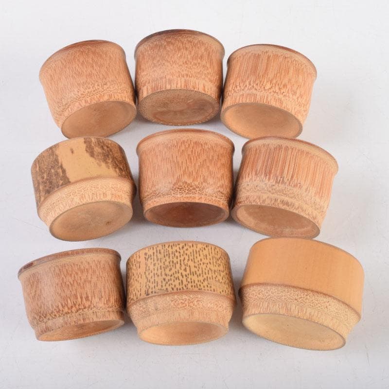 和食器　古竹製　盃　九客　C　8723