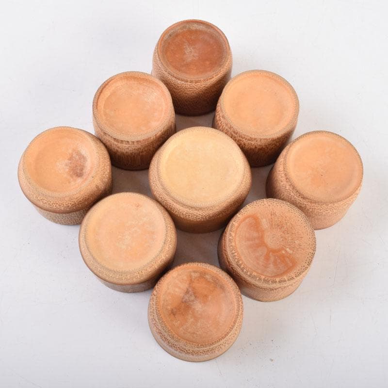 和食器　古竹製　盃　九客　C　8723