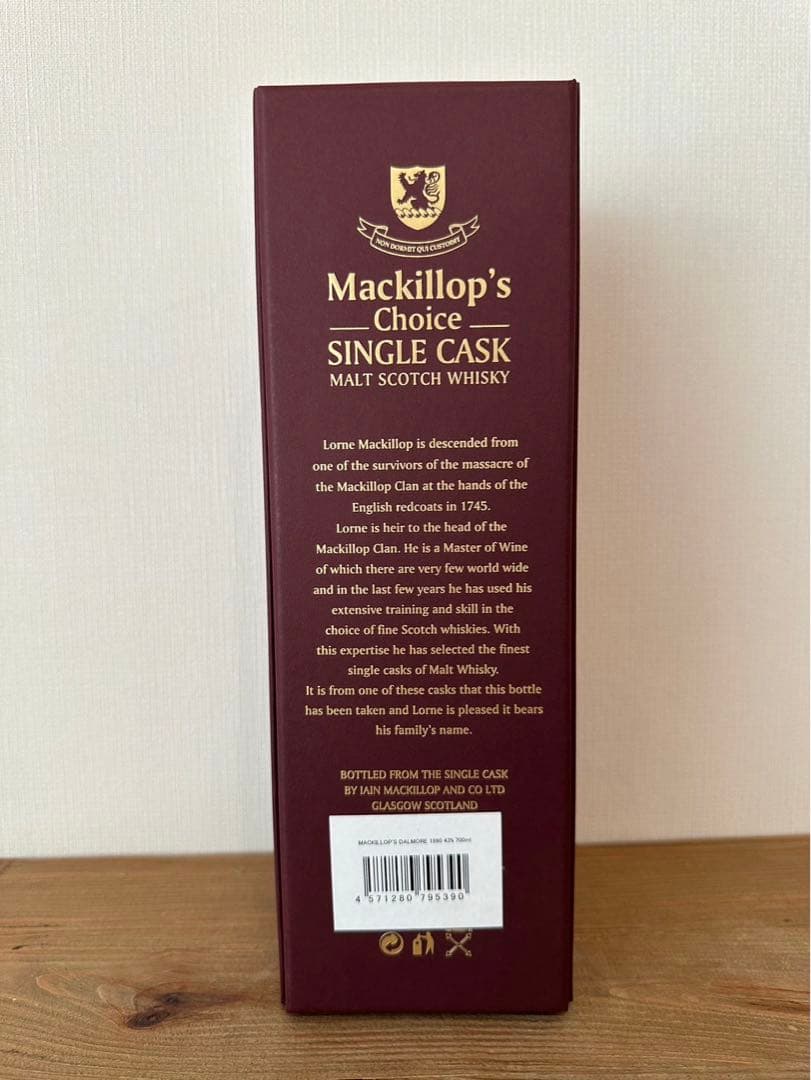 Mackillop's choice Dalmore ダルモア 1990