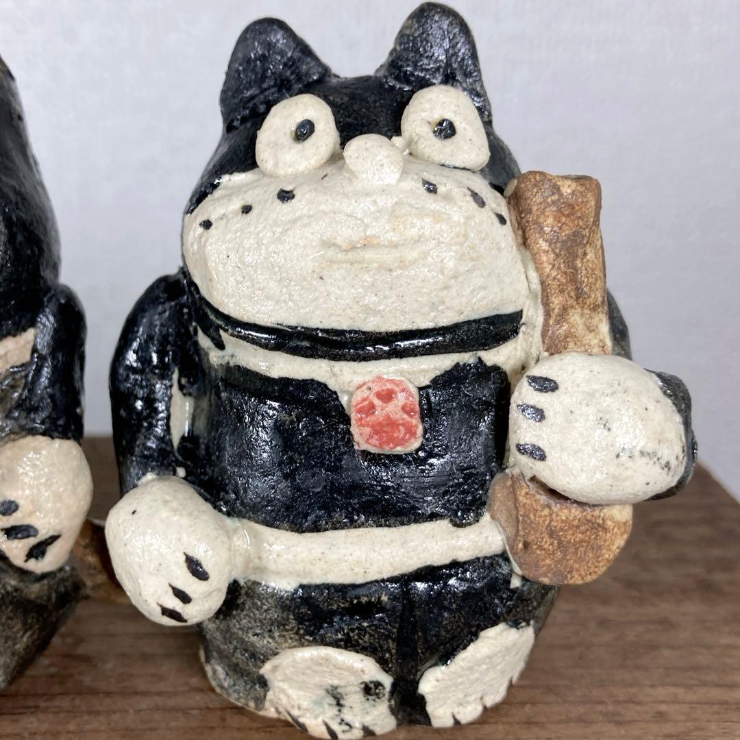 3セット　のらくろ　置物　水滴　陶芸　陶器　焼き物　レトロ　アンティーク　アニメ