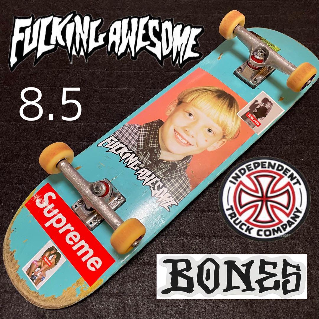 ファッキングオーサム　スケボー　スケートボード　インディペンデント　BONES