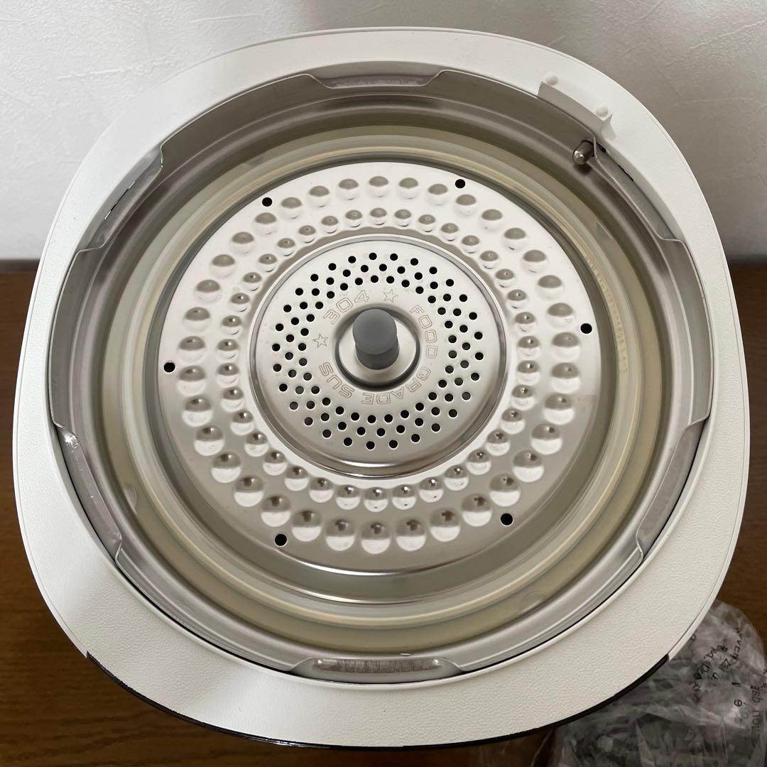 新品未使用　T-fal 電気圧力鍋 ホワイト レシピ本付　型番CY3501JP