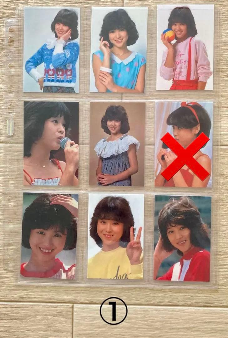 バラ売り可　松田聖子さんラミネートカード　52枚　昭和アイドル　昭和レトロ
