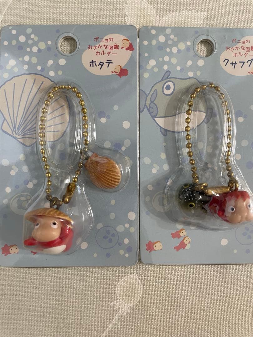 レア崖の上のポニョ未開封ポニョのおさかな図鑑ホルダー5個セット