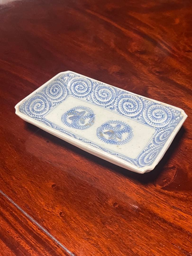 切込　長皿　蛸唐草　古伊万里　民藝　民芸　くらわんか　会津本郷　波佐見