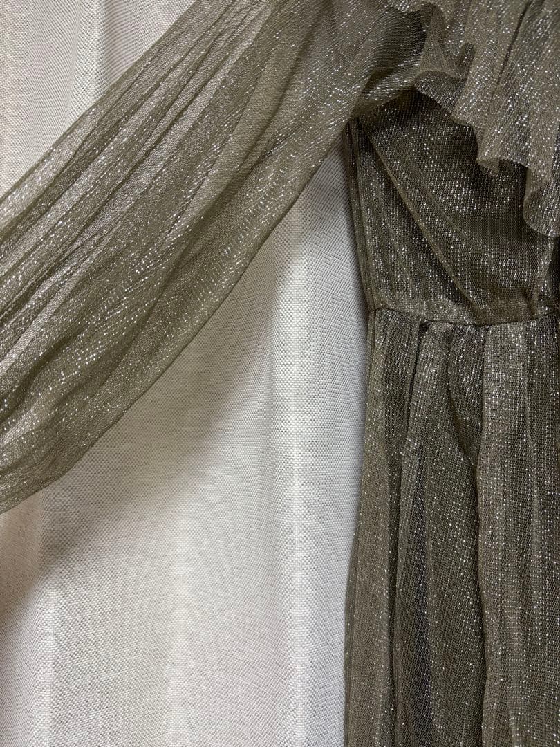 スーツ・フォーマル・ドレス GLITTER FRILL COLLAR DRESS / Ameri