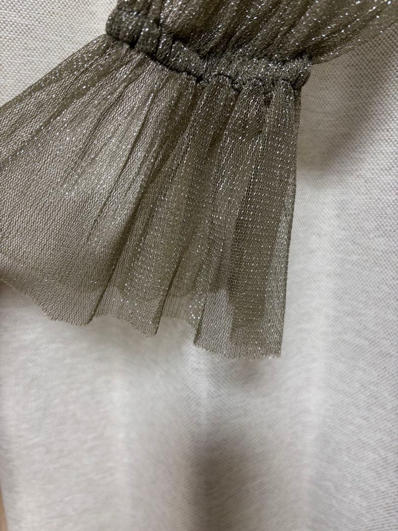 スーツ・フォーマル・ドレス GLITTER FRILL COLLAR DRESS / Ameri