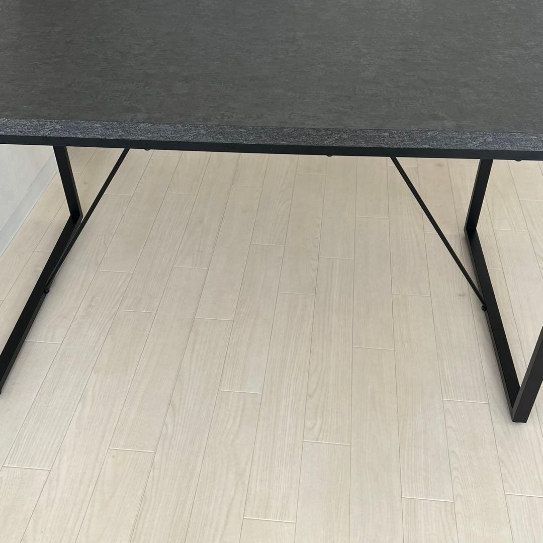 ニトリ　デスク　グレー　ダイニングテーブル