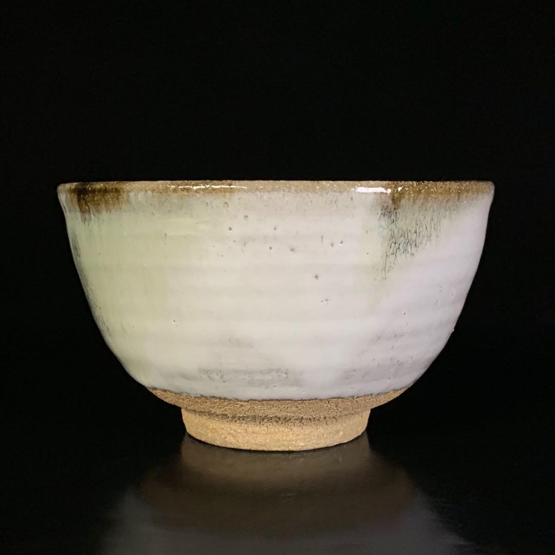 【中里重利 作】唐津焼 『斑唐津』 茶碗 共布 共箱 栞 陶歴