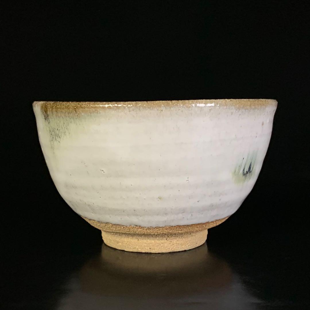 【中里重利 作】唐津焼 『斑唐津』 茶碗 共布 共箱 栞 陶歴