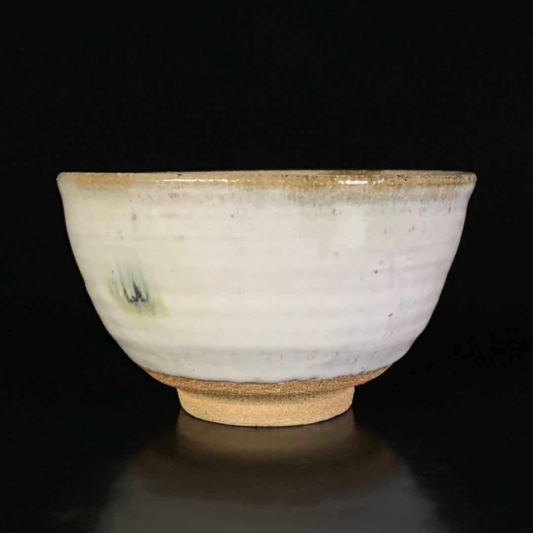 【中里重利 作】唐津焼 『斑唐津』 茶碗 共布 共箱 栞 陶歴