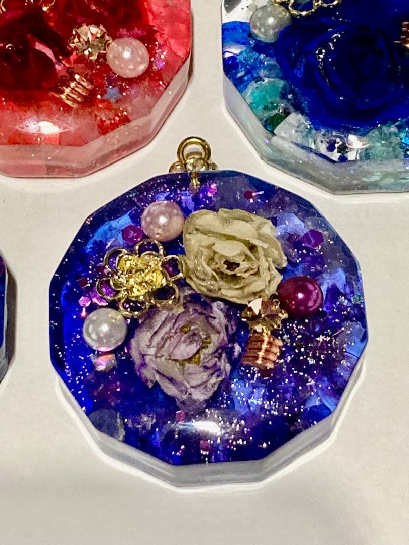 《専用》ハンドメイドネックレス　オルゴナイト　5点