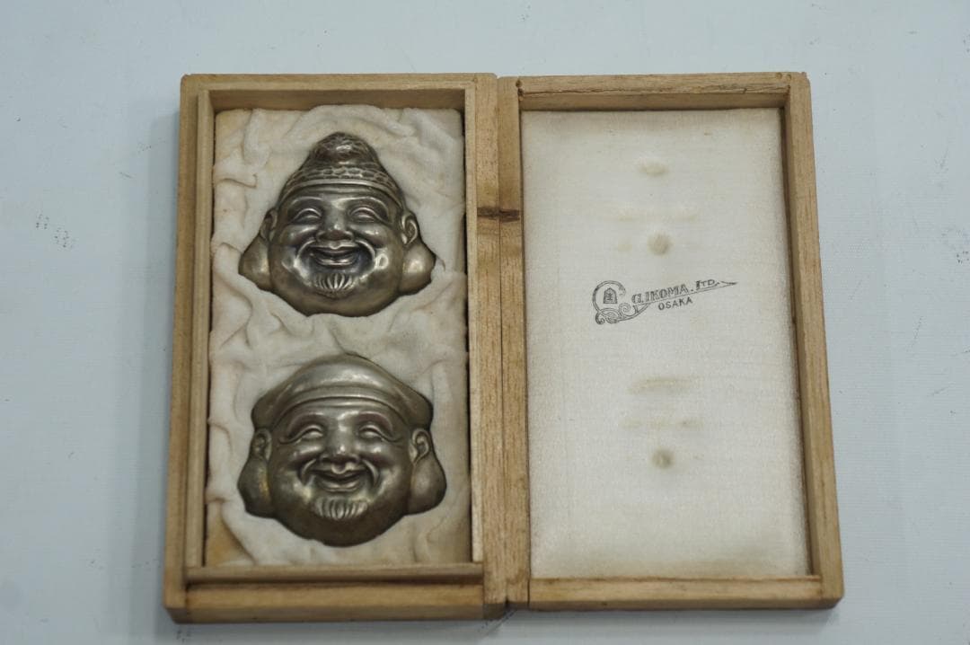 約 180g 純銀 生駒製 恵比寿 大黒 縁起物