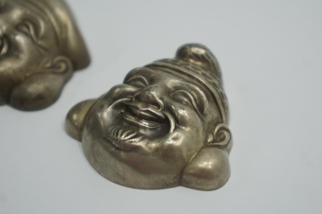 約 180g 純銀 生駒製 恵比寿 大黒 縁起物