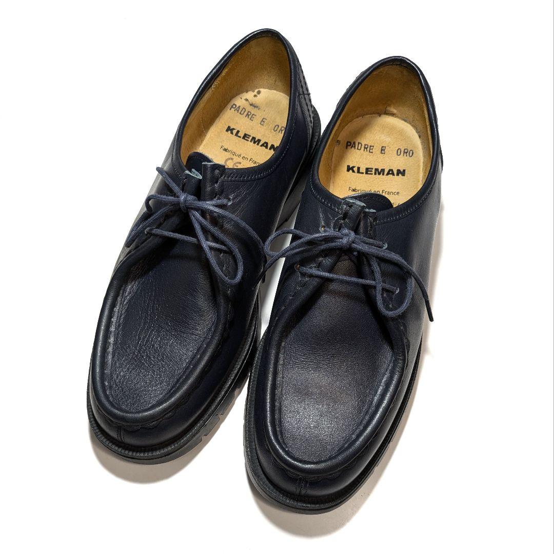 KLEMANクレマン41パドレ26㎝チロリアンシューズ ネイビー