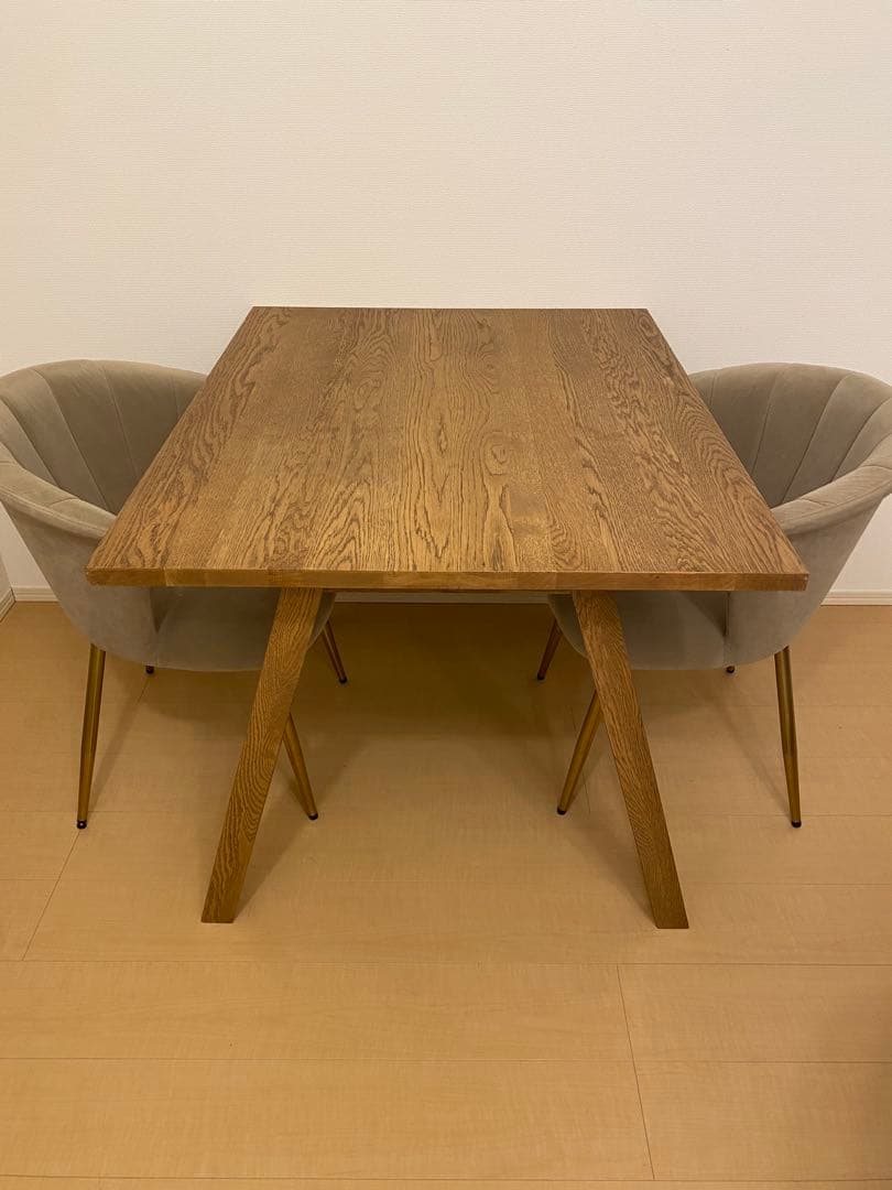 UNICO ELEMT(エレムト)　ダイニングテーブル W1000 ブラウン