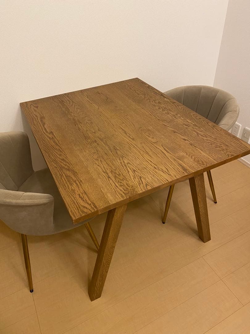 UNICO ELEMT(エレムト)　ダイニングテーブル W1000 ブラウン