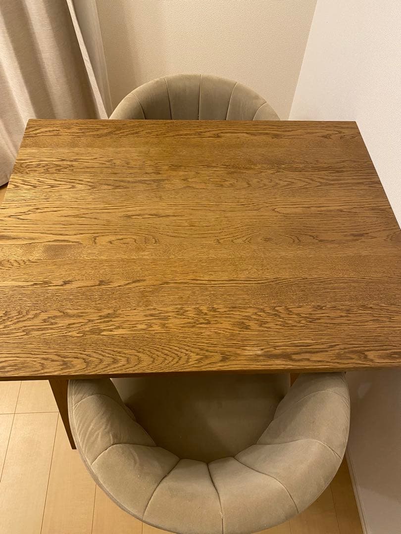 UNICO ELEMT(エレムト)　ダイニングテーブル W1000 ブラウン