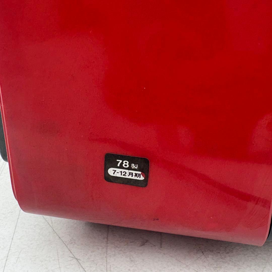 1978年製■昭和レトロ■SHARP ブラウン管テレビ　CT-1405R 赤色