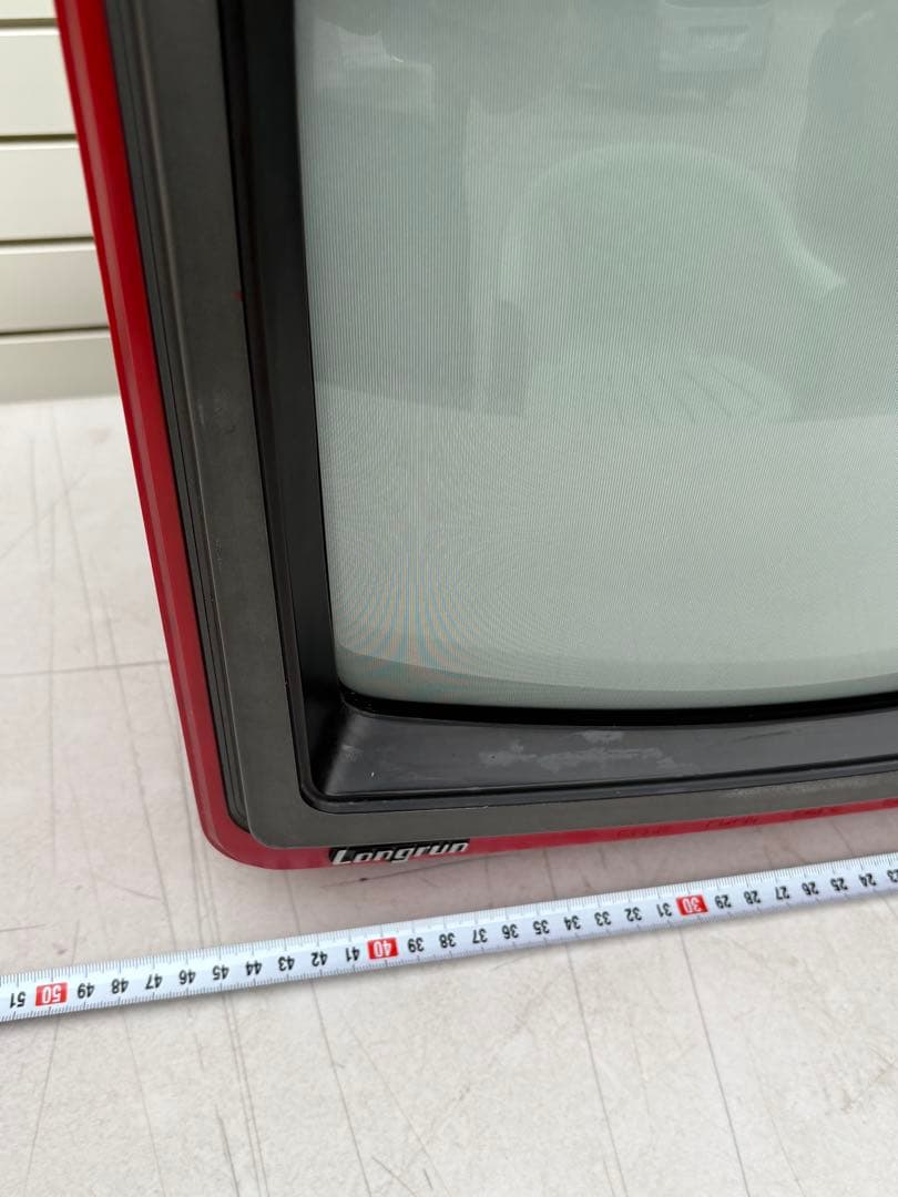 1978年製■昭和レトロ■SHARP ブラウン管テレビ　CT-1405R 赤色