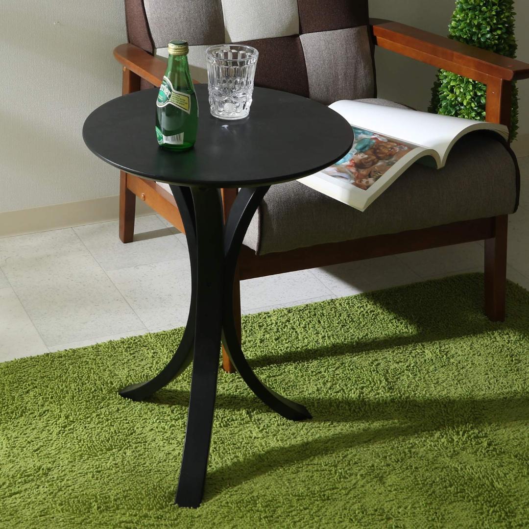 ◎ちょうどいいサイズ　シンプル　丸形　サイドテーブル