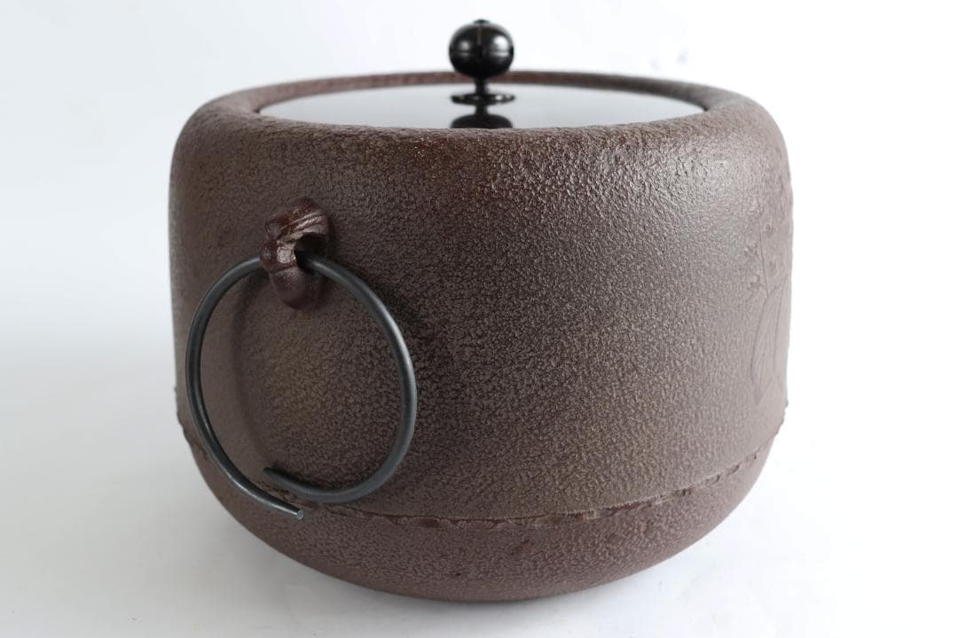 人間国宝 高橋敬典 広口政所釜 共箱 釜 茶道具 桐紋