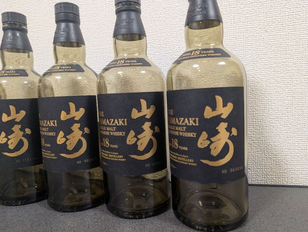 山崎18年 空瓶6本セット　その②