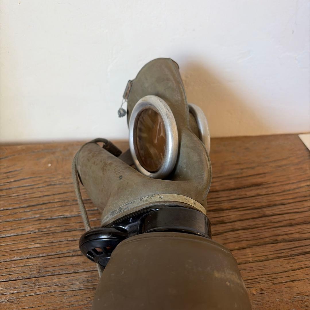 1938年　製造　ガスマスク　フランス軍　ミリタリー　第二次世界大戦